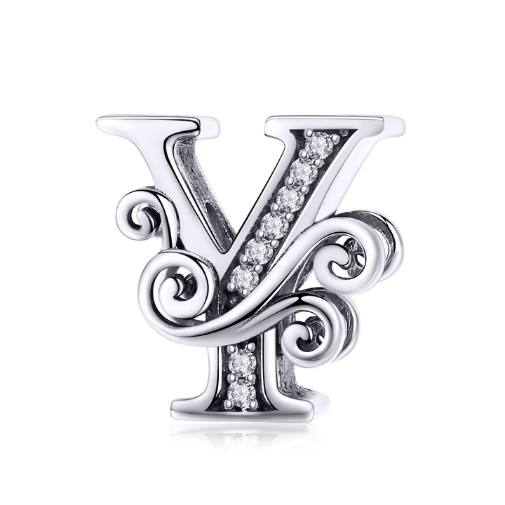 Lorrifal Talisman, 925 ezüst, Y betű, Pandora karkötőhöz