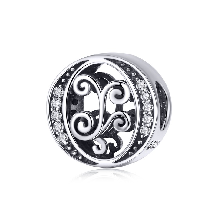Lorrifal Talisman, ezüst 925, O betű, Pandora karkötőhöz
