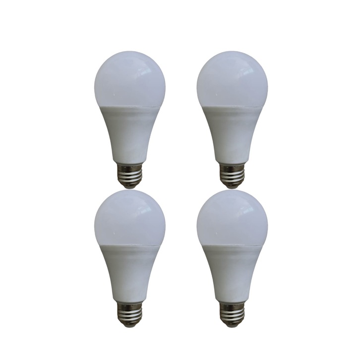 Set 4 becuri LED 15W, E27, AVI-4037