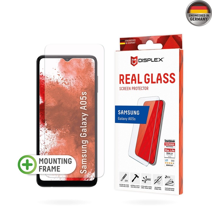 Стъклен Протектор за Samsung Galaxy A05s - Displex Premium Real Glass - Прозрачен