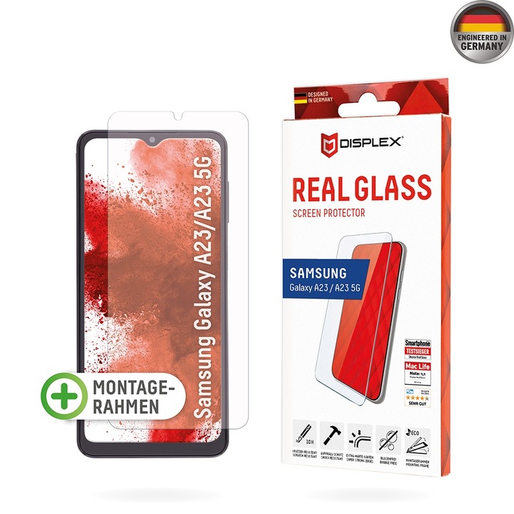 Üvegvédő Samsung Galaxy A23 4G / A23 5G / M23 / F23 / M33 / A13 4G / M13 / F13 - Displex Premium Real Glass - Átlátszó