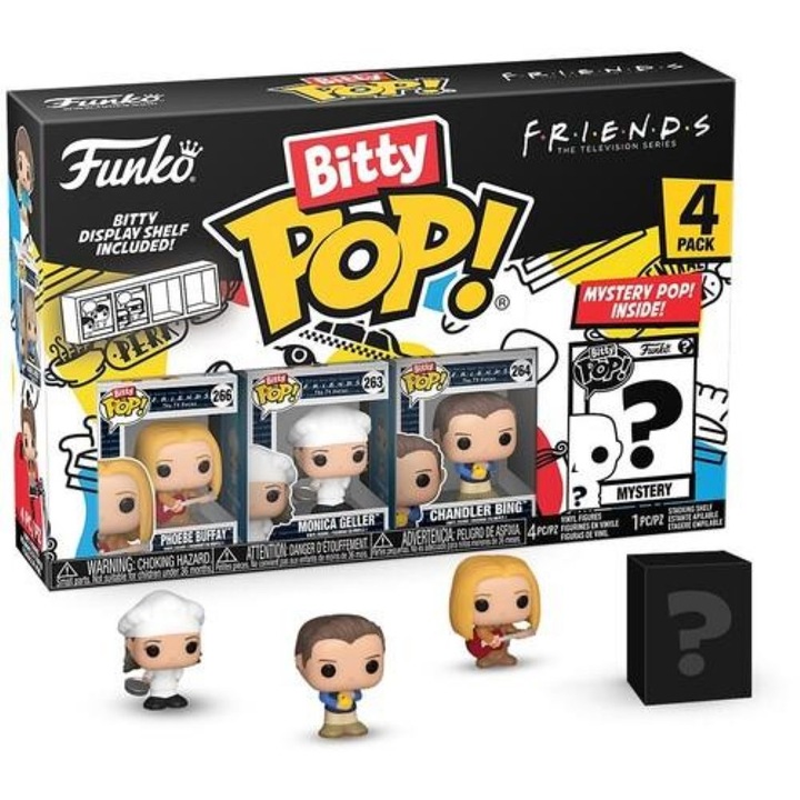 FunKo figurakészlet, Ta Philarakia, Phoebe, Monica, Chandler & Chase Mystery, 4 db.