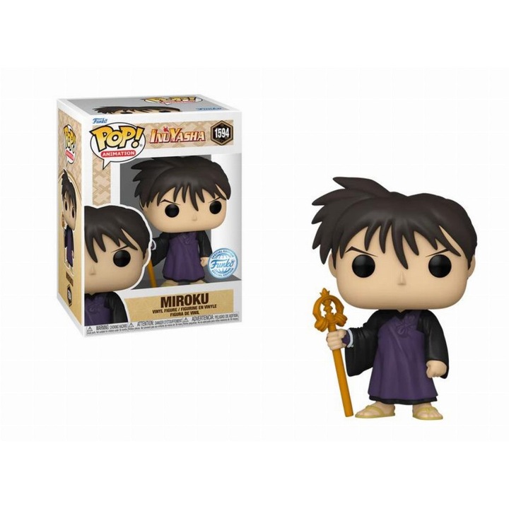 Фигурка Funko POP! InuYasha - Miroku #1594, 3+ години