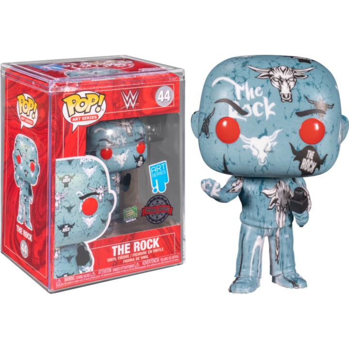 Фигуркa, Funko Pop! Art Series Wwe The Rock 44 SE Case, 10cm