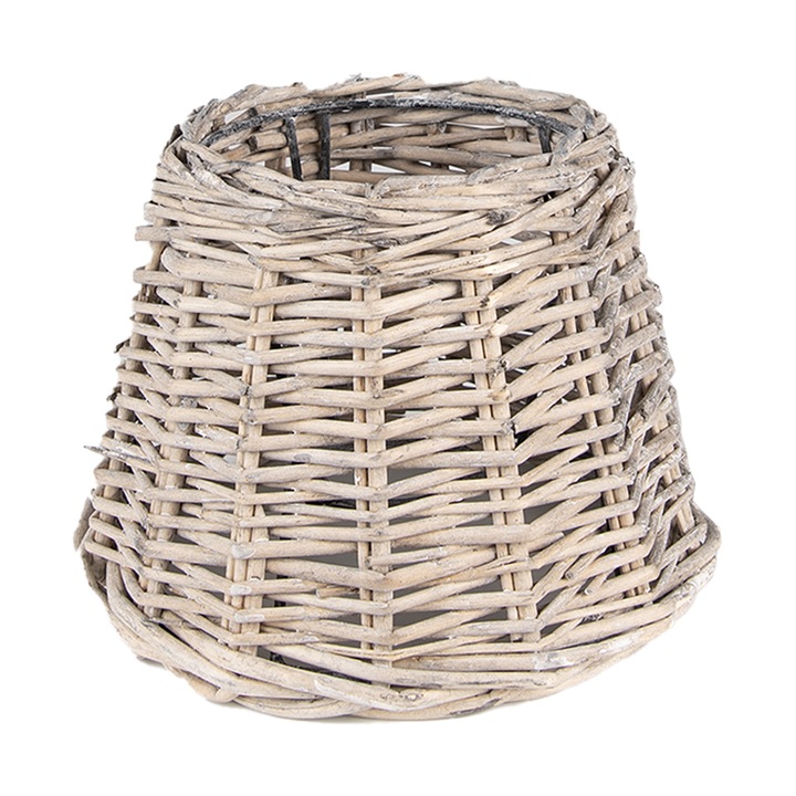 Clayre & Eef, Barna rattan lámpabúra 20x15 cm