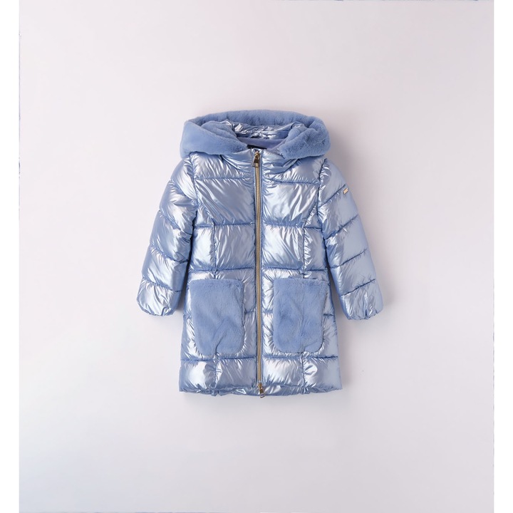 Geaca impermeabila pentru fetite, I Do, 4.7606, Albastru