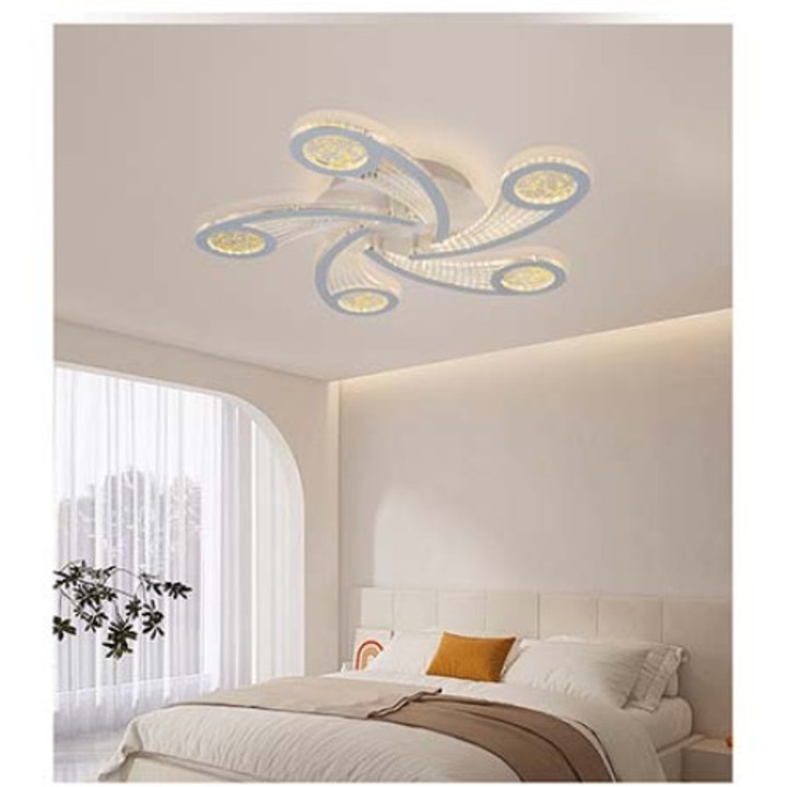 LED полилей с дистанционно L8916/5RGB топла светлина, студена естествена светлина и RGB, регулируем интензитет