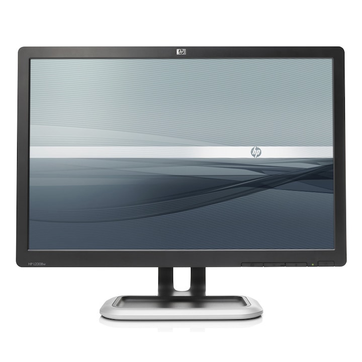 LCD монитор HP L2208W, 22", 1680x1050px, антирефлексно покритие, завъртане на 90 градуса, черно/сребристо