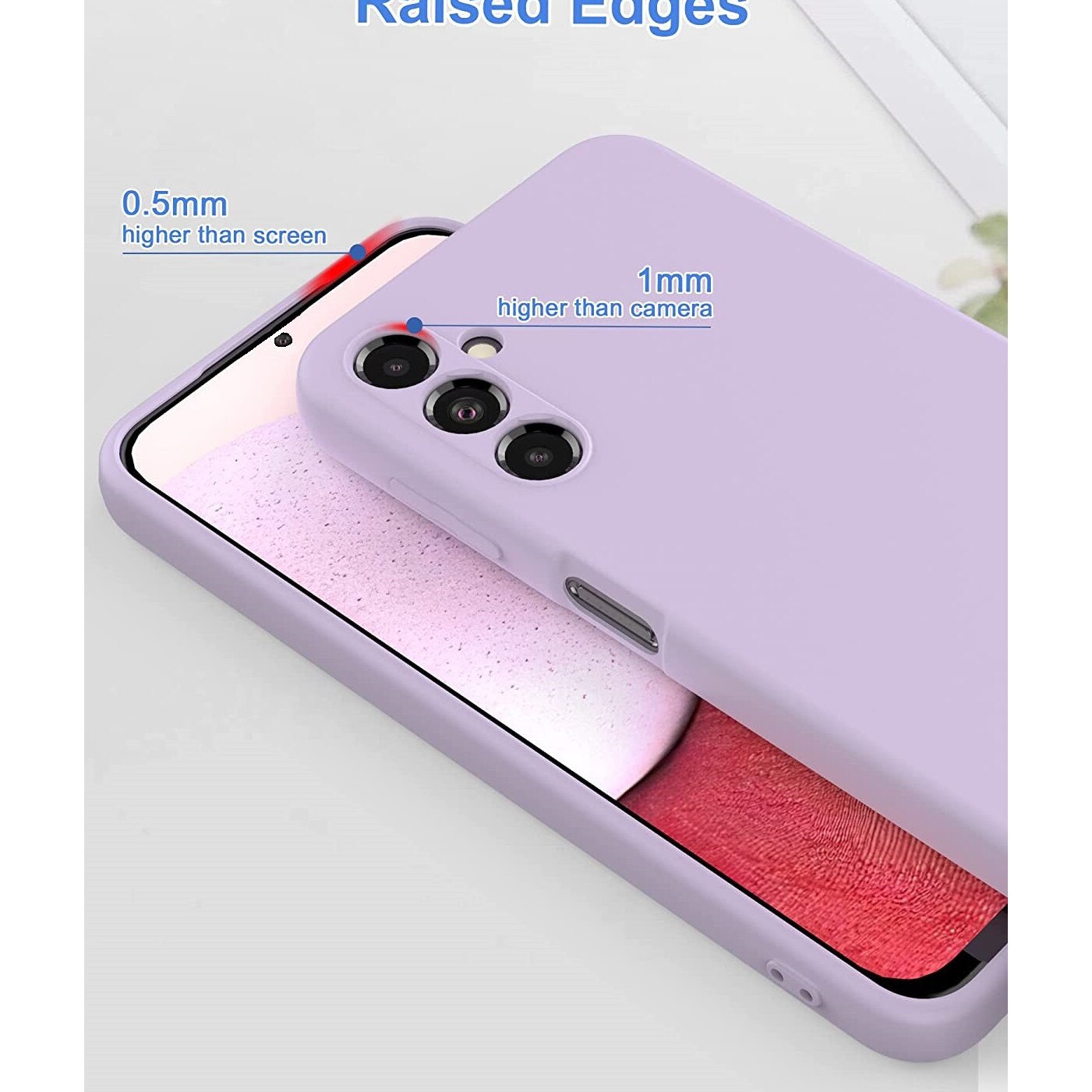 Husa slim compatibila cu Samsung Galaxy A54, silicon Mov, cu interior de catifea, PlanetPhone®