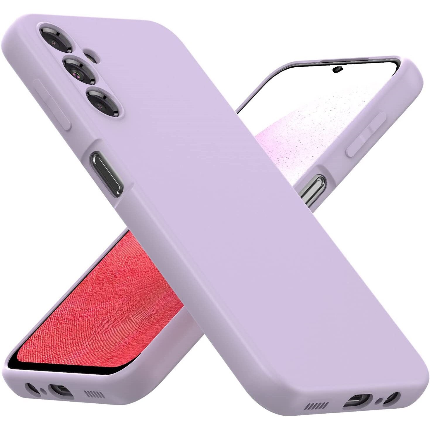 Husa slim compatibila cu Samsung Galaxy A54, silicon Mov, cu interior de catifea, PlanetPhone®