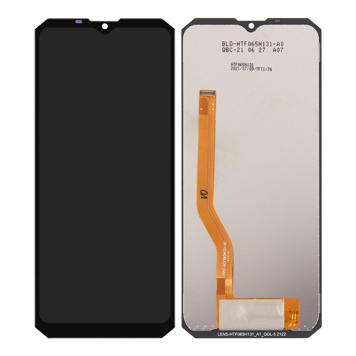 Дисплей Тъчскрийн телефон, OUKITEL, Метален, За смартфон K15 Plus, Черен