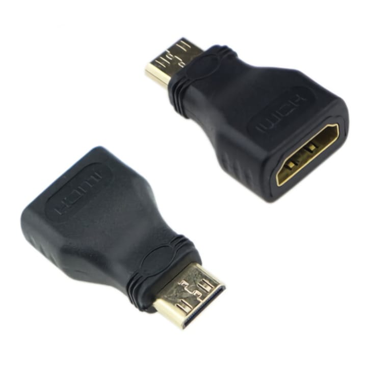 HDMI Mini към HDMI адаптер, PowerTech, черен