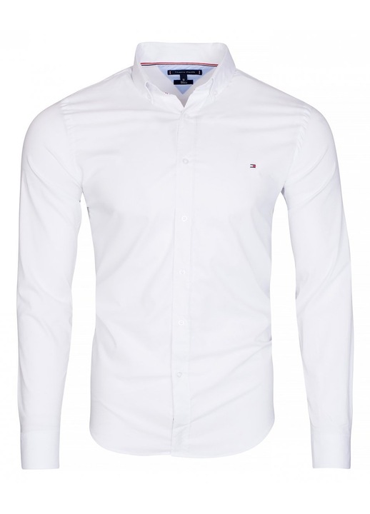 Мъжка риза TOMMY HILFIGER SLIM FIT бял памук, 2XL INTL