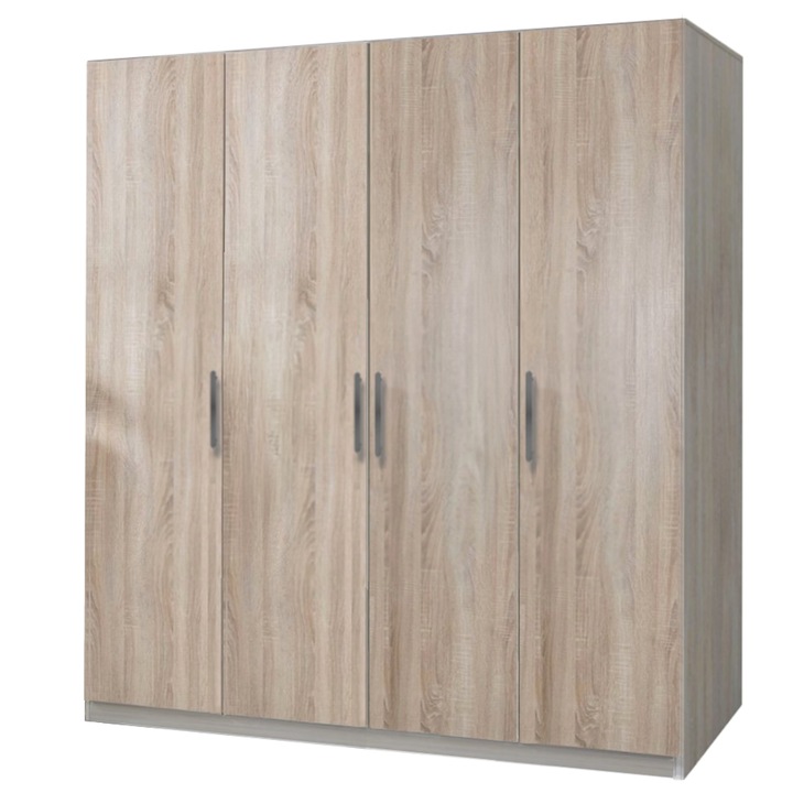 Dulap Salonic Stejar Sonoma H 200 x L 180 x A 50 cm PAL 18 mm