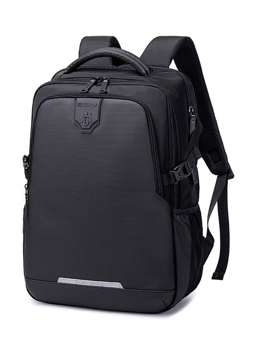Rucsac fashion Golden Wolf GB00444, pentru laptop 15.6", 23L, negru, 43x31x16.5cm