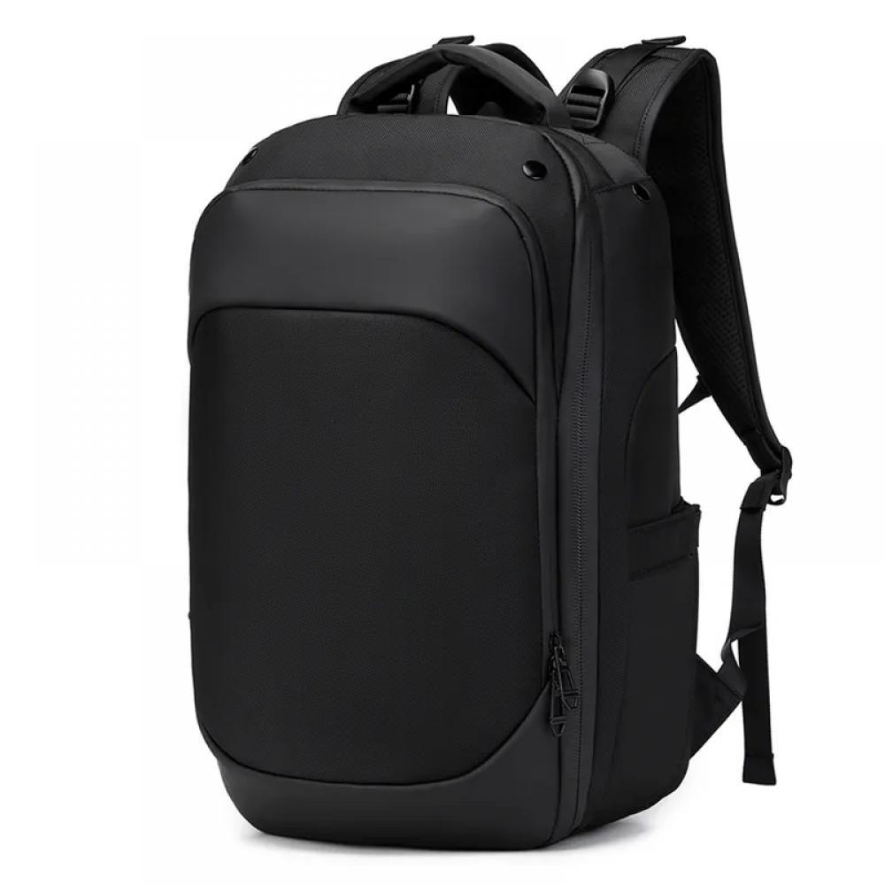 Rucsac Ozuko, compatibil cu laptop 15.6 inch, material oxford impermeabil, 28 L, structura multi-divizata, 46x18x32 cm, negru