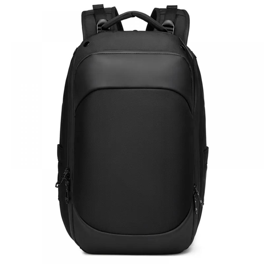 Rucsac Ozuko, compatibil cu laptop 15.6 inch, material oxford impermeabil, 28 L, structura multi-divizata, 46x18x32 cm, negru