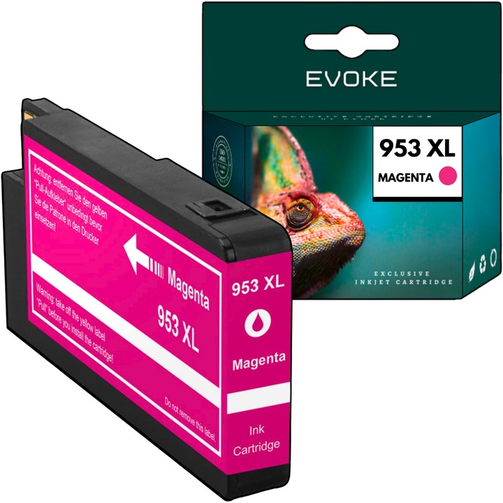 Cartus imprimanta HP 953 magenta XL, 27ml, 2160 pagini, cerneala compatibil cu Officejet Pro 7720, 7730, 7740, 8210, 8218, 8700, 8710, 8715, 8720, 8725, 8730, 8740
