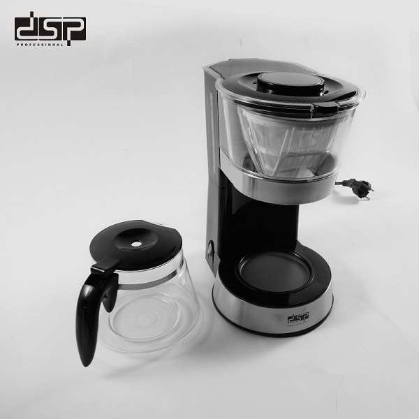 Aparat Cafea cu Filtru, DSP, Plastic, Model KA3063, 1.2 L, 800 W, 240 V, 15.50 x 20.2 x 35.1 cm, Negru / Argintiu