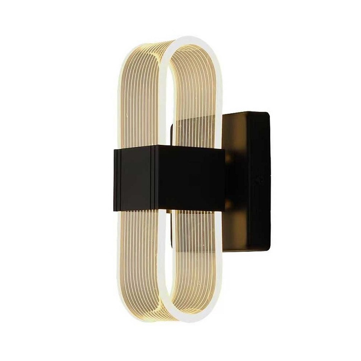 Aplica LED, 3 temperaturi culoare, metal, 20.5x10cm