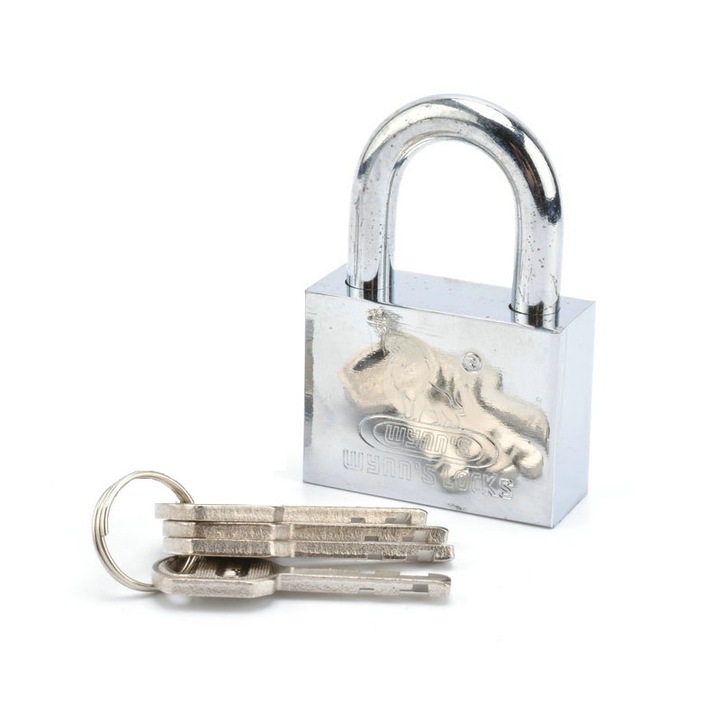 Lacat, Stelar, Otel, 60 mm, Argintiu