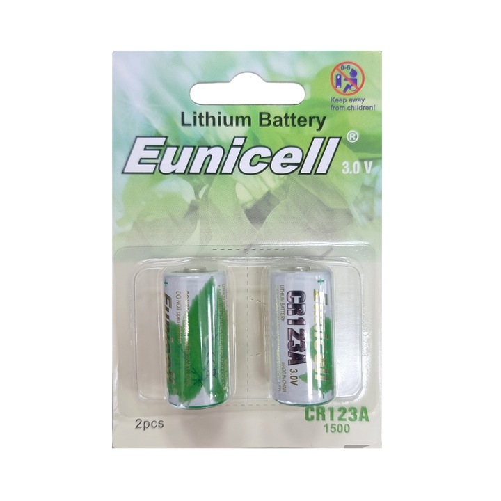 Set 2 baterii litiu, 3V 1300mAh, non-reincarcabile