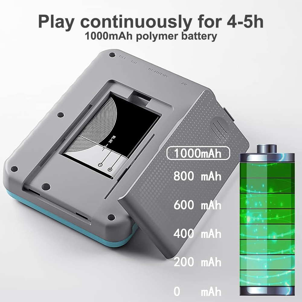 Consola Portabila JESWO G5, 500 jocuri, ecran 3 inch, baterie 1000mAh, Albastru