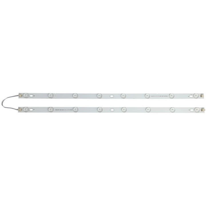 Комплект от 2 LED ленти PowerTech, 24W, 4000K, 595x18 мм, бели