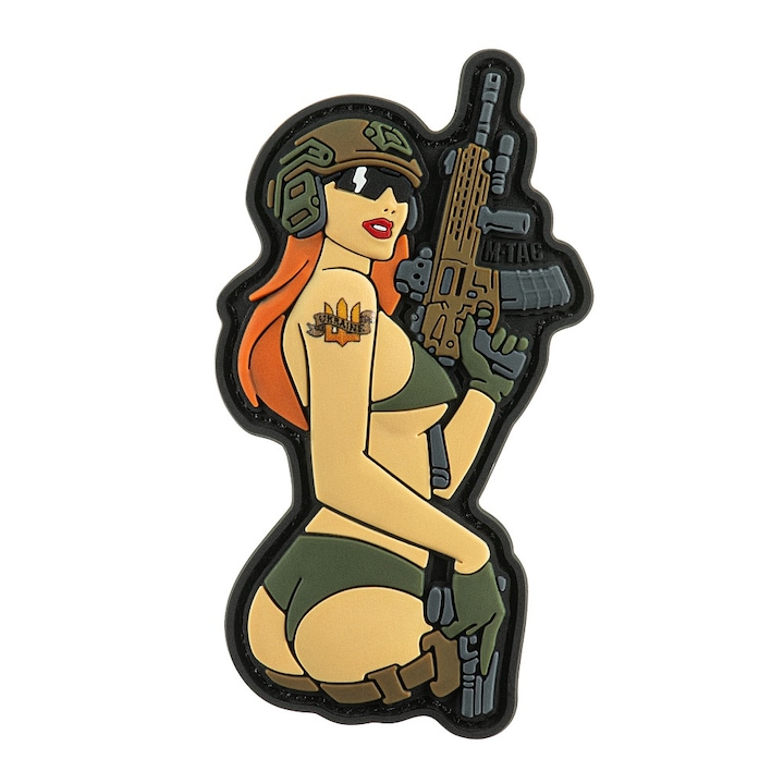 Emblema cu velcro tip patch M-Tac Tactical Girl Nr 4 PVC