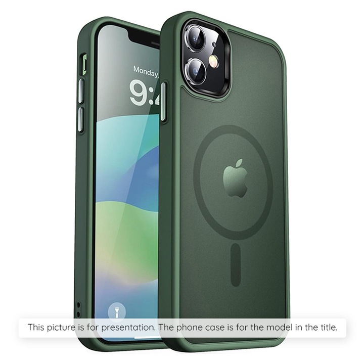 Tok iPhone 13-hoz - Techsuit HaloFrost MagSafe Series - Midnight Green