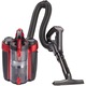 Aspirator fara fir cu tehnologie Anti Hair-Wrap si Powerfins Shark, 450 W, 28.8V, filtru HEPA, negru/rosu