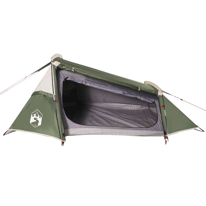 Cort de camping pentru 2 persoane vidaXL, verde, impermeabil, 2.35 Kg