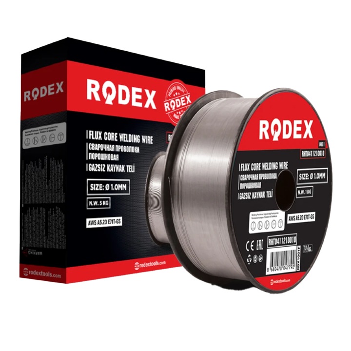 Hegesztőhuzal, Rodex, Rht0411210005, 1,0 mm, 0,5 kg, E71T-Gs (Rdx1000F) (1)