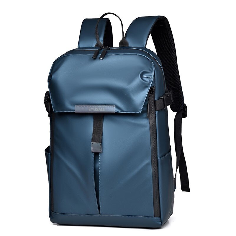 Rucsac Calatorie pentru Laptop, EYUSALL, 1 compartimente, buzunar frontal x 1, buzunar lateral x 2, Rezistent la apa, Rezistent la zgarieturi, 15.6 inch, 28 x 14 x 44 cm, Albastru