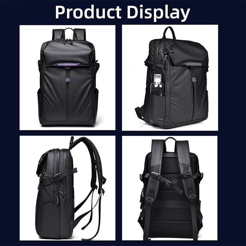 Rucsac Calatorie pentru Laptop, EYUSALL, 1 compartimente, buzunar frontal x 1, buzunar lateral x 2, Rezistent la apa, Rezistent la zgarieturi, 15.6 inch, 28 x 14 x 44 cm, Albastru