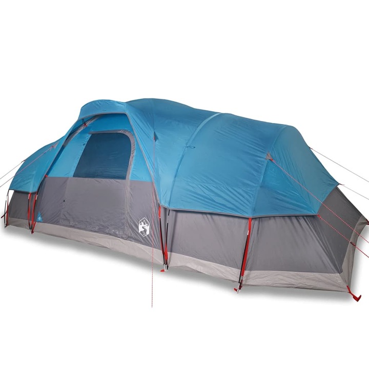 VidaXL 11 személyes kék vízálló kupolás családi sátor 560 x 292 x 190 cm 12 kg