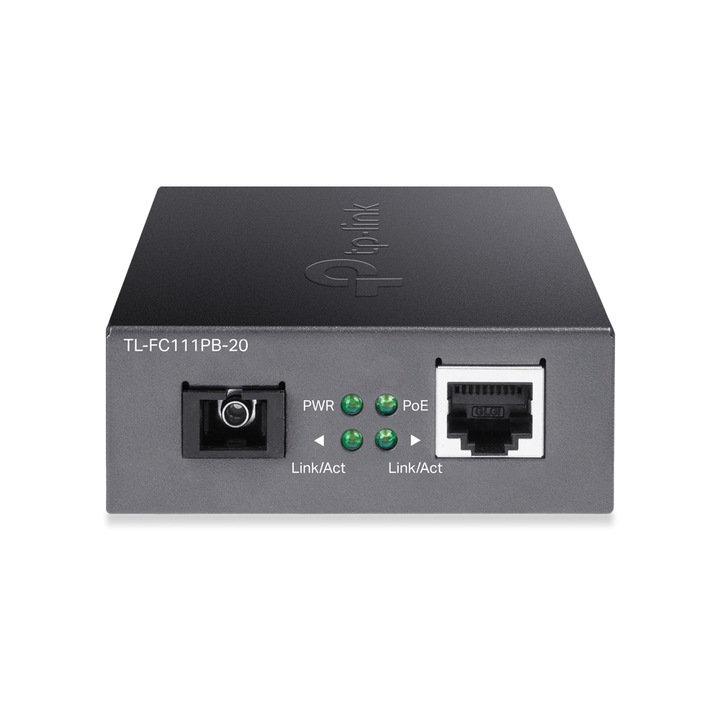 TP-Link TL-FC111PB-20, Optikai Media Konverter WDM 100(réz POE)-100FX(SC) Single mód