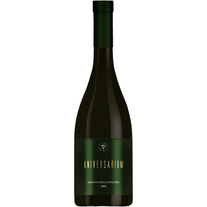 Vin Alb Sarica Niculitel Aniversarium, Demisec, 0.75l