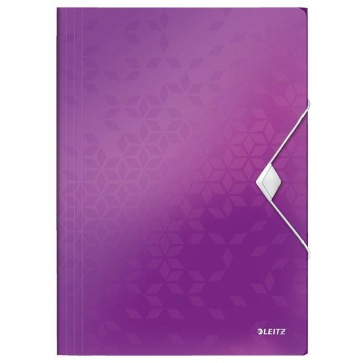Dosar cauciuc LEITZ Wow A/4 plastic violet