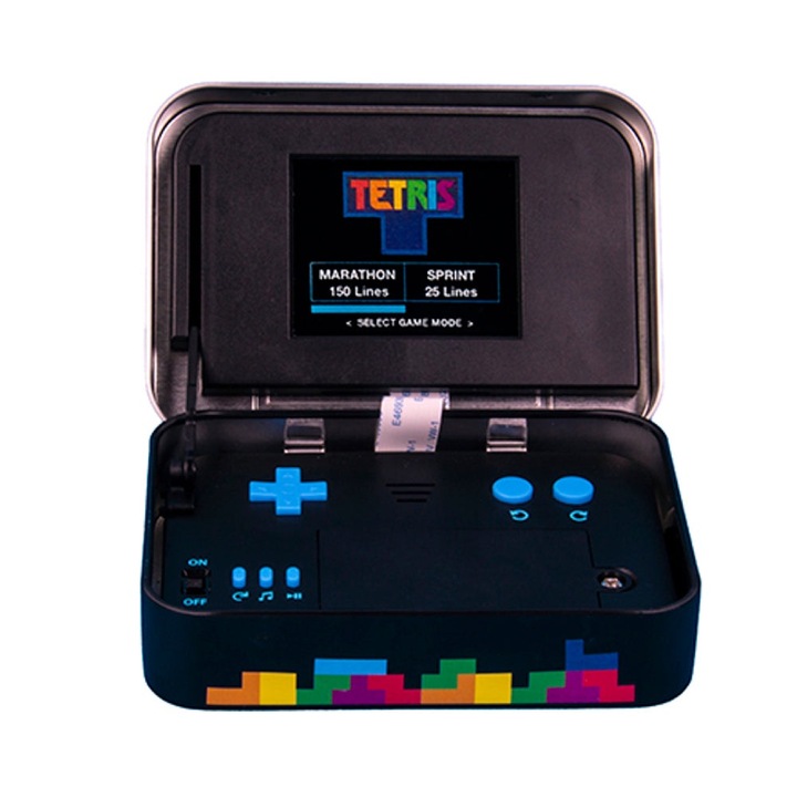Играчка Tetris, Arcade In A Tin, Fizz Creations, Екран 11 см