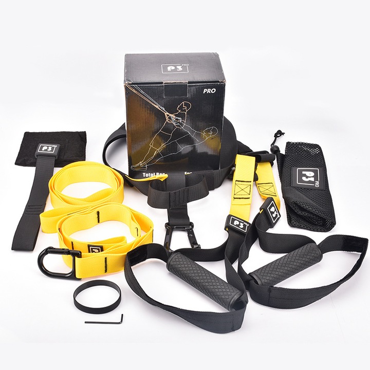 Set extensoare suspendate PMIXO, multifunctionale, portabile, pentru fitness si yoga