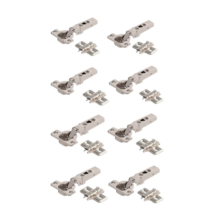 Set 8 balamale BLUM aplicat deschidere 100 grade si placuta