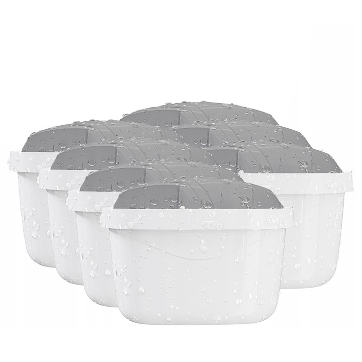 Set de 7 filtre de apa, Wessper Protect, compatibile cu Brita, Dafi