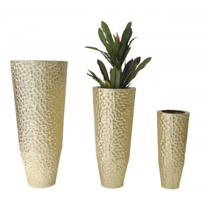 Vaza decorativa sticla set 3 buc cm o 50,8x114,9-40x92,7-29,8x70,5