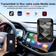 Wireless Element-x® адаптер за кола, 3 в 1 CarPlay/Android Auto/Мултимедия Ai кутия, USB Mediaplayer външен донгъл за кола, Android 11.0, 2Gb/16Gb, черен