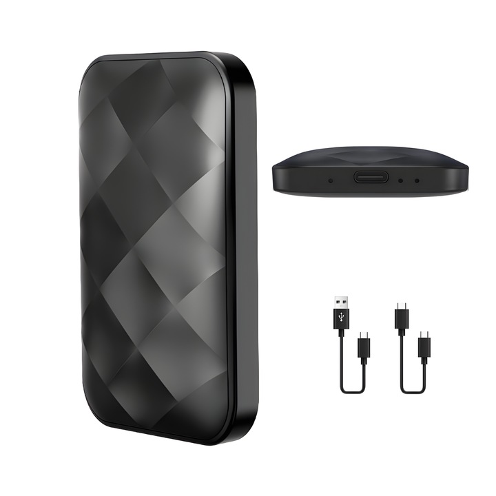 Wireless Element-x® адаптер за кола, 3 в 1 CarPlay/Android Auto/Мултимедия Ai кутия, USB Mediaplayer външен донгъл за кола, Android 11.0, 2Gb/16Gb, черен