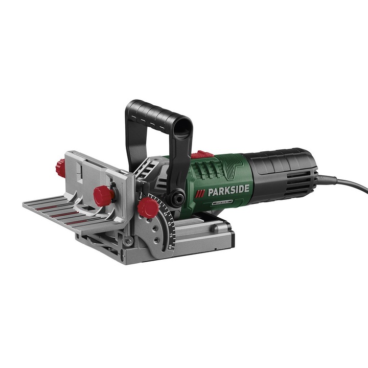 ParkSide PFDF 900 B2 Elektromos lapostiplimaró, laposdübelmeró, lamellázó gép, 6 fokozatú marásmélységgel, 900 W / 100 mm