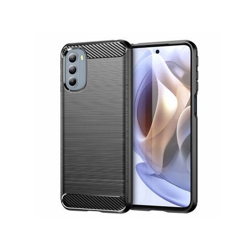 Husa pentru Motorola Moto G31 4G / Moto G41 4G - Techsuit Carbon Silicone - Black