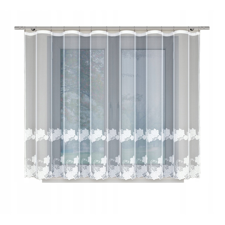 Perdea Alina Strefa Firan, 300x160 cm, Alb