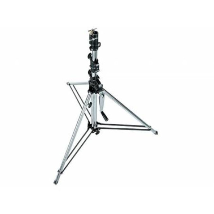 Trepied Manfrotto WIND UP, 3 sectiuni, argintiu